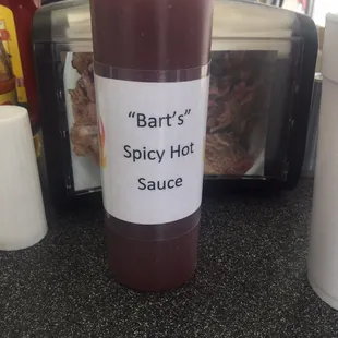 Delicious sauce at Holy Smoke bbq