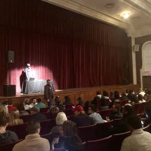 During "Creative Mornings" event in April 2018