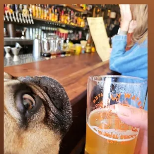 After the park, he got his water and I got my "water"