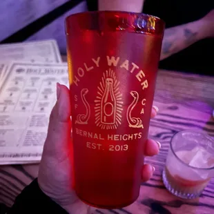 Drinks are excellent so good I forgot to take a picture but somehow remembered to take one of the water cups