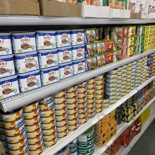 Luncheon meat, Tuna, Sardines