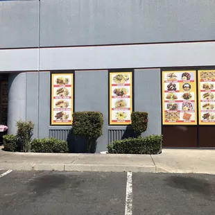 outside