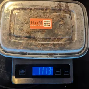 Paid for 2 pounds, received considerably less.