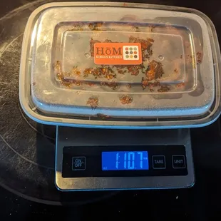 Paid for 2 pounds, received considerably less.