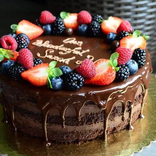 Chocolate truffle cake