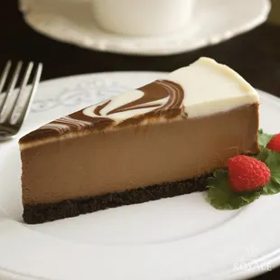 Triple Chocolate Cheesecake Slice.