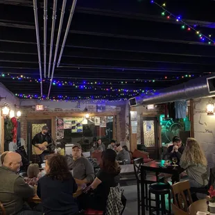 people sitting at tables