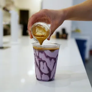 Ube Iced Latte