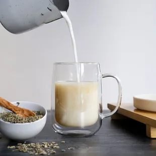 Lavender Jasmine Tea Latte - Available Hot &amp; Ice