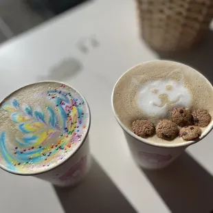 12. Birthday Cake Latte &amp; 11. Cookie Monster