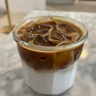 Iced lavender latte
