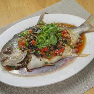 food, grilled fish, fish, seafood, grilled seafood