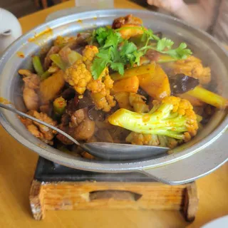 E1. Dry pot Cooked Cauliflower /