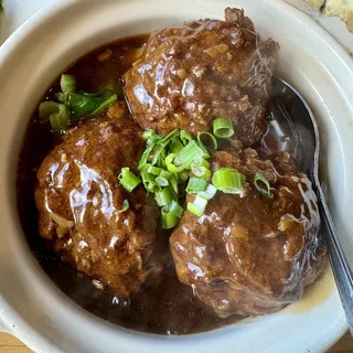 B18. Braised Meat Balls in Soy Sauce /