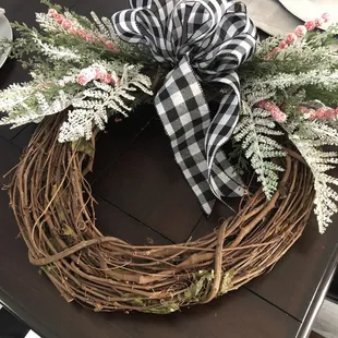 Holly berry floral wreath