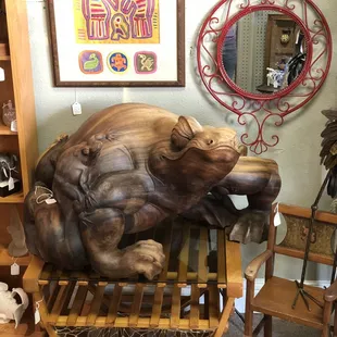 Who doesn't want a giant frog family?! Unique finds everywhere I looked!