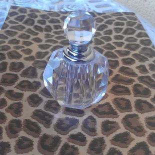 Crystal perfyme bottle $9
