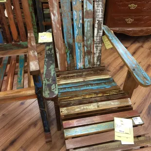 I was looking for furniture for my fire pit area.    I instantly feel in love with this chair!