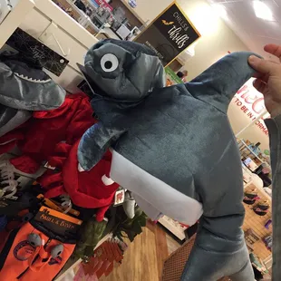 Shark pet costume at HomeGoods! Almost bought for one of our dogs! Grrr!