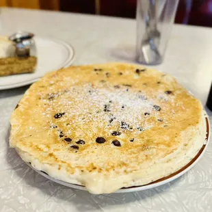 Side of a chocolate chip pancake -$4 and the best thing in the menu