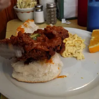 Hot Steak Biscuit