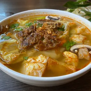 Veggie Tom-Yum Noodle Soup