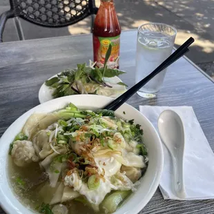 12. Wonton Noodle Soup w/ brisket &amp; poached egg