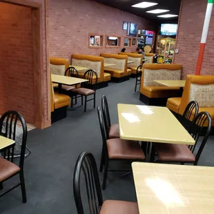 the dining area