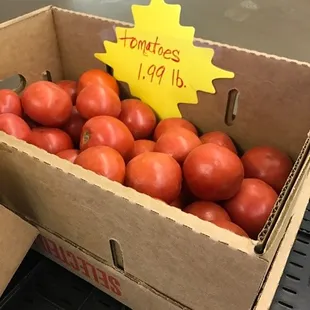 a box of tomatoes