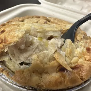 Chicken and leek pot pie