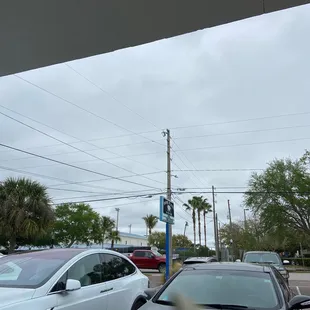 outside