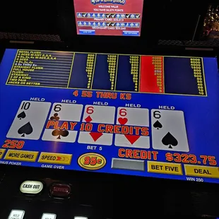 a video slot machine