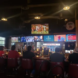 people sitting at the bar