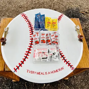 Condiment Bar is so cute &amp; on par for the business