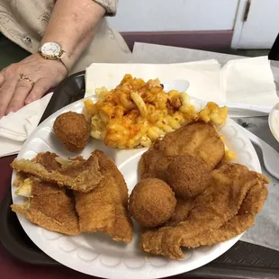 Fried fish plate