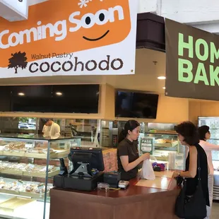 customers at the counter