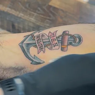 Anchor tattoo..