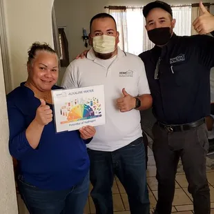 Happy Customer switched to their Puronics Water Treatment system !