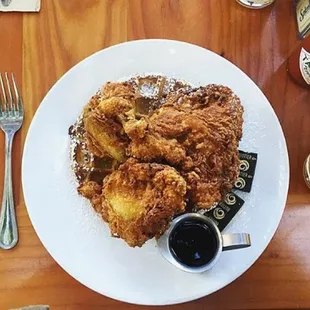 waffles, food