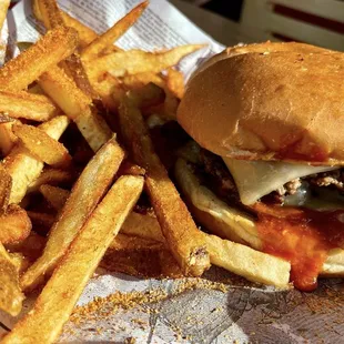 3. Heater with cajun fries.