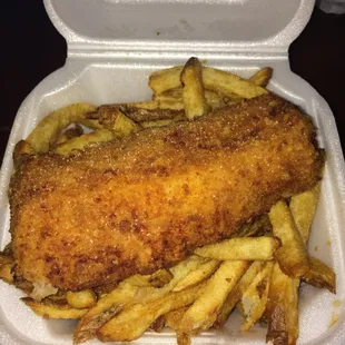 Fish and chips--surprisingly delicious