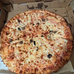 This was supposed to be double mushroom. It's not even half a topping's worth of mushrooms.