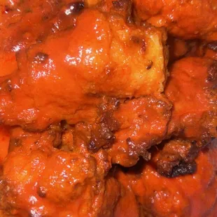 1 Large 2 Toppings Pizza and Wings  Don't order the wings they too fatty.