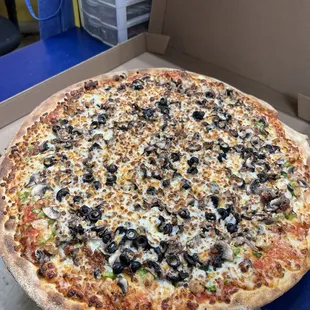 Veggie extra black olives!
