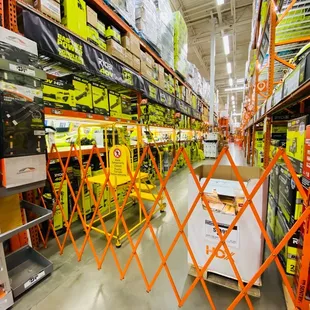 Love that they make sure customers are safe if employees are restocking.