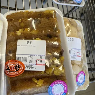 a variety of baked goods