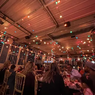 people eating at a restaurant