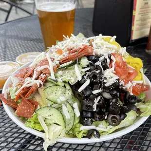 Ask for an extra dressing container.  The salad was ok, but the dressing is on par with Wishbone.
