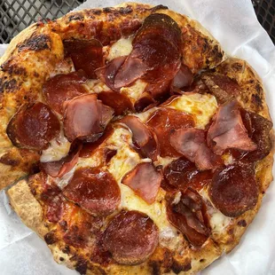 Personal Pepperoni and Ham Pizza