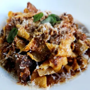 Parpadelle with pork shoulder sugo